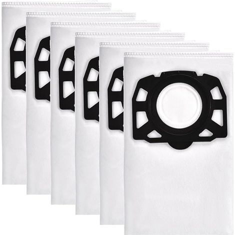 6 Sacs Aspirateur pour WD4 WD5 WD6 Premium, Sac filtrant adapté pour MV4, MV5, MV6 aspirateur eau et poussière 2.863-006.0 (1/5)