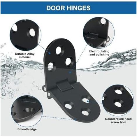 (80×30×2.5)4pcs Flat Door Hinge Folding Door Hinges Folding Flip Hinge Alloy Table Sewing Machine Folding Flip Hinge with Screws for Furniture, Cabinets, Tables (1/5)