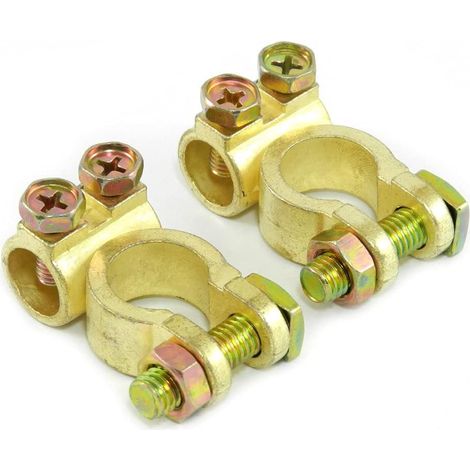 Batterieklemmen für Autobatterien - Batterieklemmen + Minuspol-Set (1 Paar) (1/3)