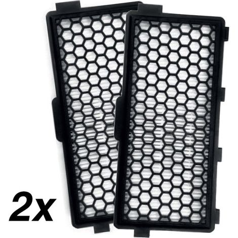 2x HEPA-Filter – Passend für Miele Classic Compact C1, Complete C2 & C3 – Aktivkohlefilter – HEPA Airclean 50 Filter