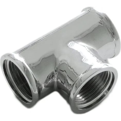 Tee 1/2" Ottone Cromato
