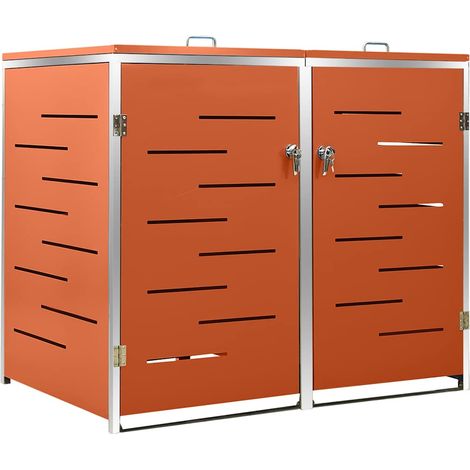Maison Exclusive - Mülltonnenbox für 2 Tonnen 138x77,5x115 cm Ede (1/5)