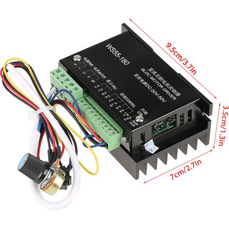 WS55‑180 DC 20V‑50V CNC Brushless Spindel BLDC Motortreiber-Controller (1/5)