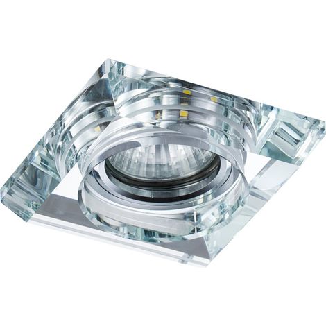 Empotrable LED Gemo Cuadrado GU10 3W 4000K Transparente (1/2)