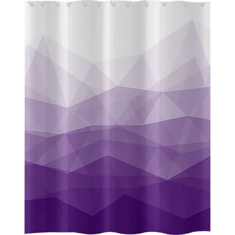 Rideau De Douche - Polyester Imperméable Anti-Moisissure - Motif Numérique - Pour Salle De Bain - 180 X 180 Cm Ou 180 X 200 Cm - 1 Pièce (1/5)
