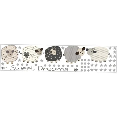 Sticker mural mouton SUPVOX pour chambre d enfant en PVC (1/5)