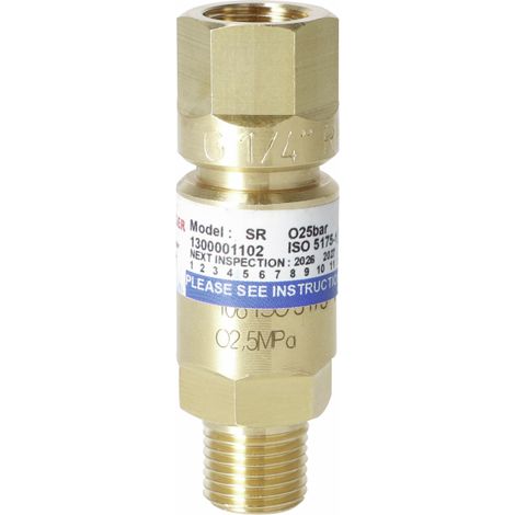 Détendeur RO, filetage G1/4 pouce, pour oxygène, pression de service max. 25 bar