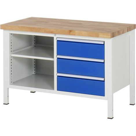 Établi Rau modèle 8462, L 1250 x P 700 x H 840mm (1/5)