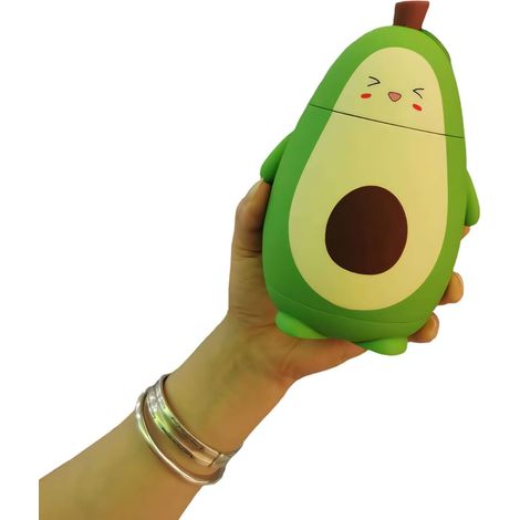 Tasse en verre à motif de fruits amusants, résistante à la chaleur, ustensiles de boisson sur le thème de l'avocat pour le bureau, la maison, peut contenir 280 ml de liquide joli avocat (1/5)