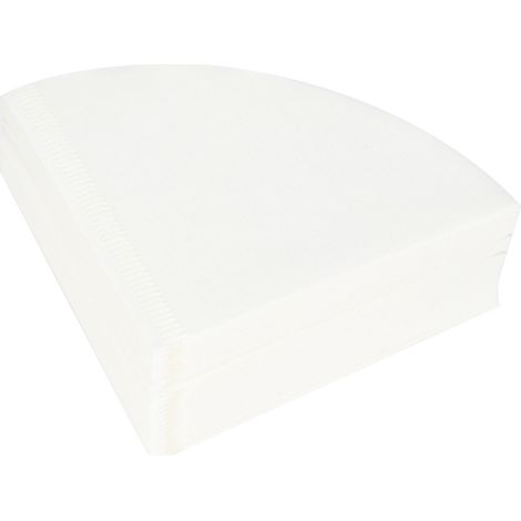 100 filtres à café jetables blancs en forme d'éventail, compatibles avec les filtres à café V60. (1/5)