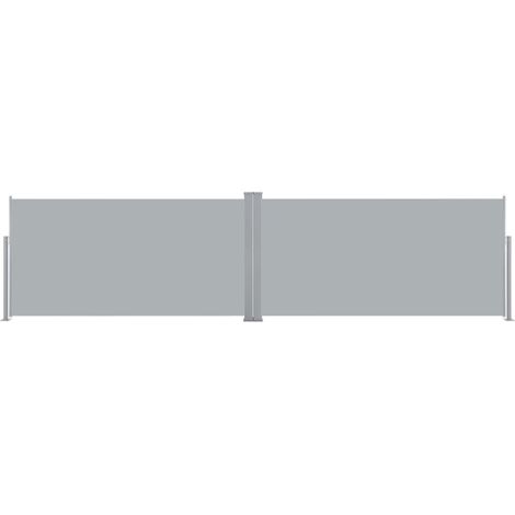Auvent latéral rétractable Store Banne Auvent de jardin 160x600 cm Gris 16972 (1/5)