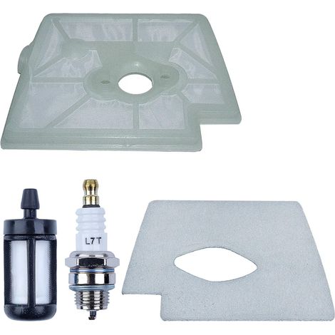 Kit Filtre À Air Et Bougie D Allumage Pour Débroussailleuse - Compatible FS160 FS180 FS220 FS280 - Référence 4119 120 1600 - Lot De 4 Pièces (1/5)