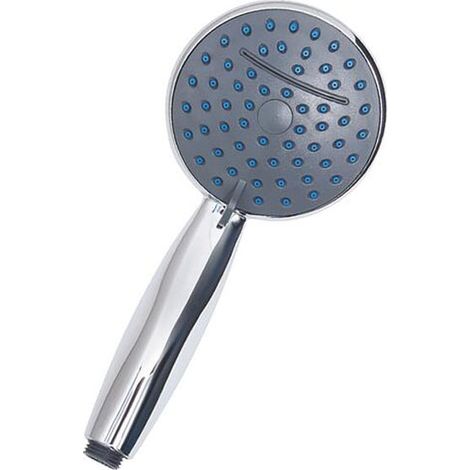 Douchette en ABS anticalcaire ronde 3 jets Ø110 mm finition chromée - Somatherm