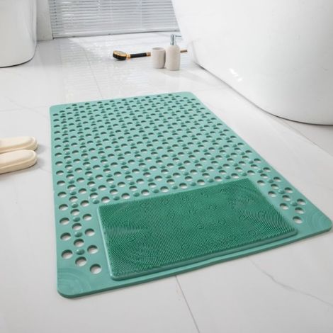 Soft TPE Shower Mat 70x40cm Comfortable (Mars Green) (1/5)