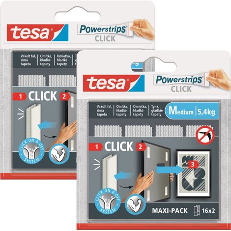 Velcro autoadhesivo TESA con pegamento para pegar fotos, 16 pares M x2