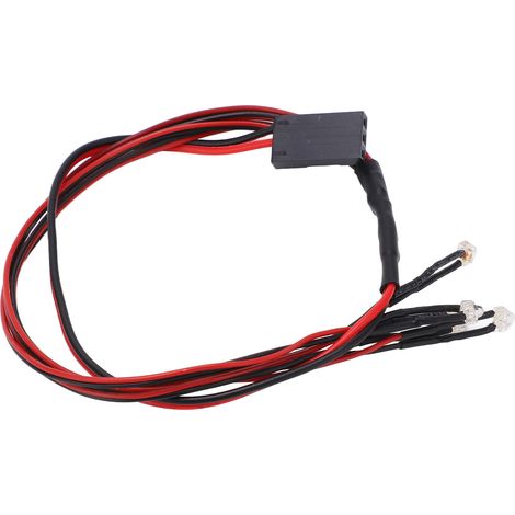 4LED Lumière 335mm Phares RC Nuit pour Axial Scx24 1/24 1/18 Voiture RC Phares Carrés (1/5)