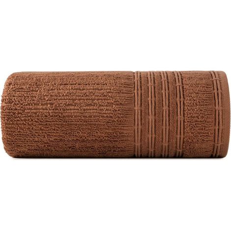 Romeo Handtuch 70x140, ziegelrot, Frottee, 500 g/m²