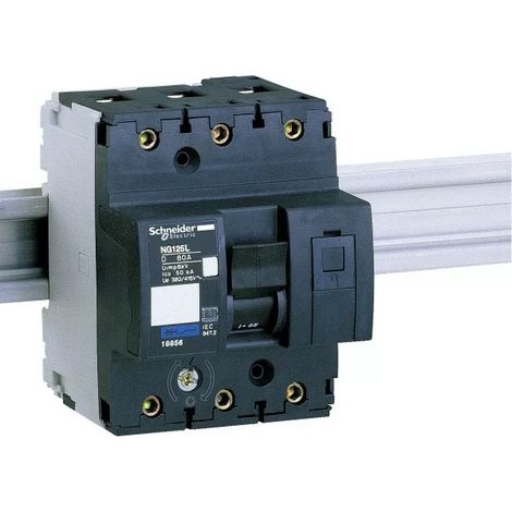 Schneider 18856 Modular circuit breaker multi 9 ng125l 3 poles 80 a curve d