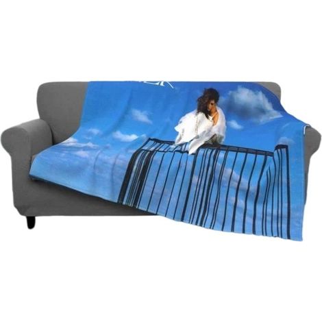 Couverture à capuche en flanelle 100x130cm, couverture de lit en laine douce pour l'hiver, lit double (1/4)