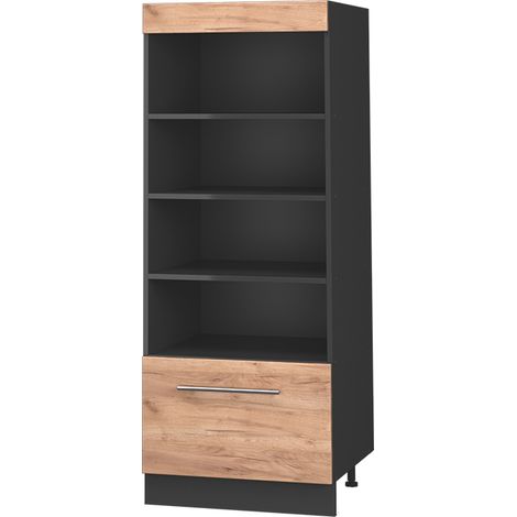 Estantería de cocina Fame-Line, Roble dorado/Antracita, 60 cm, Vicco (1/5)