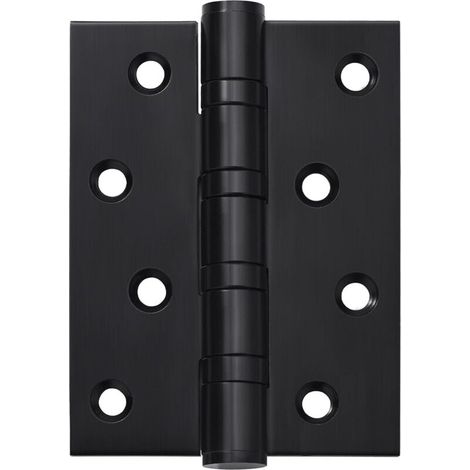 Cerniera per porta in acciaio inox opaco – 10 x 7,5 cm, per porte interne e mobili robusti, durevole, anticorrosione ed elegante - Crezuo