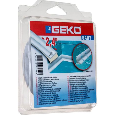 GUARNIZIONE GEKO SANIBORD 22 MM X 2,4 M BIANCO- 1,0 pz