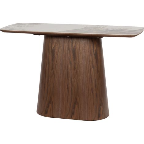 Amadeus - Console organique Clea L 75 cm en céramique et bois (1/2)