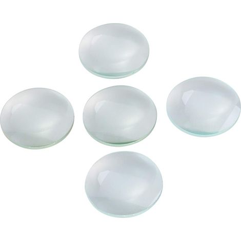 5 Lentille optique, verre double convexe, diamètre 50mm, focale 100mm, pour laboratoire