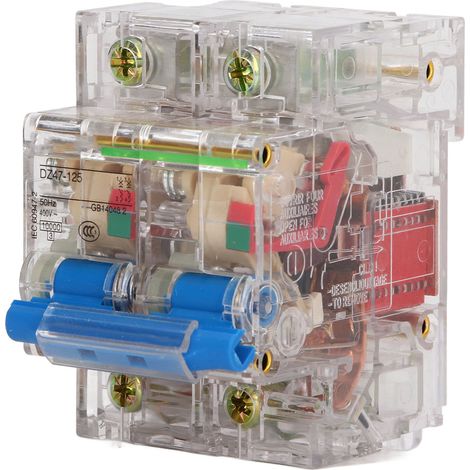 Disjoncteur Transparent 2P Haute Sensibilité 400V 100A pour Systèmes AC - Commutateur Aérien à Visibilité Facile (1/5)