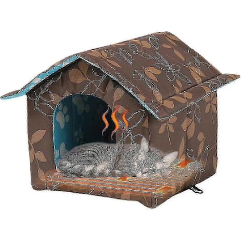 Cage chauffante pour lapin avec coussin auto-chauffant (1/5)