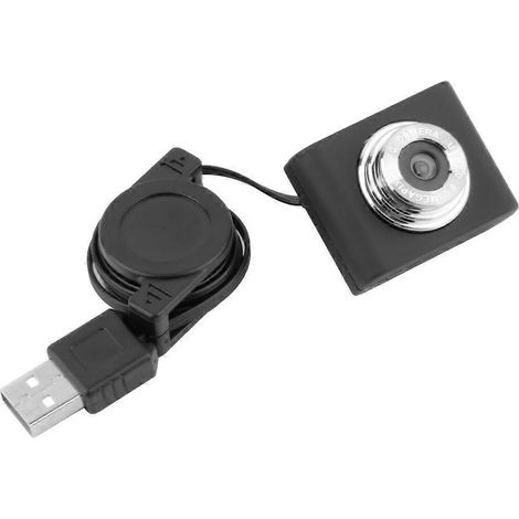Webcam mini USB 2.0 haute résolution avec clip de 5 m pour ordinateur portable, 5 mégapixels, câble USB rétractable, compatible Windows 2000/XP/Vist (1/5)