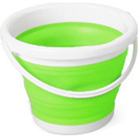 1 Seau pliable,PP + TPR,Poignée ergonomique,Fond antidérapant,5L ou 10L,Camping,jardinage,plage (1/5)