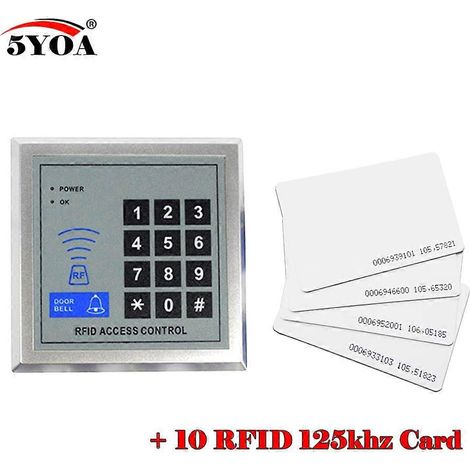 Un tout nouveau système de contrôle d'accès par carte RFID, comprenant un porte-clés, une serrure à capteur, la climatisation et 10 cartes. (1/3)