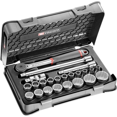 Jeu de douilles Facom 1/2" Carré 23 pièces ( Prix pour 1 )