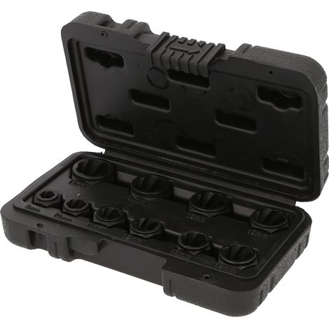 KS Tools Spiral-Profil-Steckmuttern-Satz, 10-tlg, M8-M19