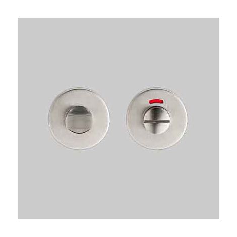Nottolino wc e segnalatore inox tondo diametro 52 mm - col. inox satinato