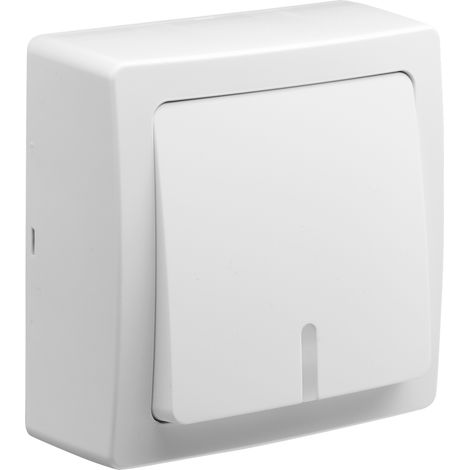 DEBFLEX - BLOK POUSSOIR LUMINEUX OU TEMOIN BLANC - 746804