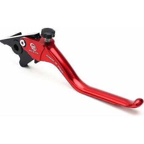 Accessoire de moto (rouge) : guidon de frein simple en alliage d'aluminium modifié avec klaxon et tige de commande (compatible Honda CM1100 2023). (1/5)