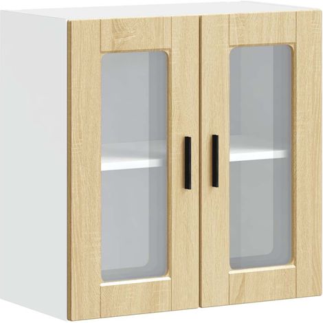 Maison Exclusive - Armario de pared para cocina puerta cristal Po