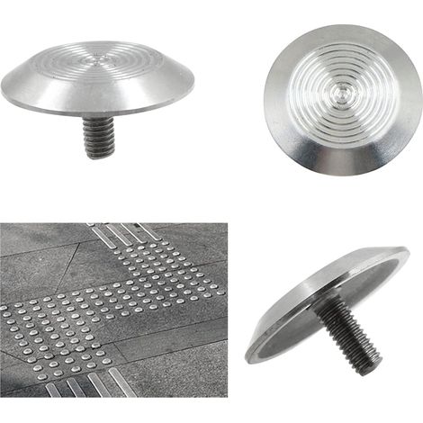 Clou marquage routier parking points - goujon de route en acier inoxydable, avec une tige, à Installer ou sceller dans le béton ou acier, pour parking, garage, escaliers, 3,5 5cm, 10 pcs (1/5)