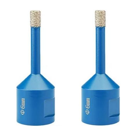 2 pièces Foret diamant pour carrelage 6 mm M14, perceuse pour carreaux céramique et travaux de rénovation (1/3)