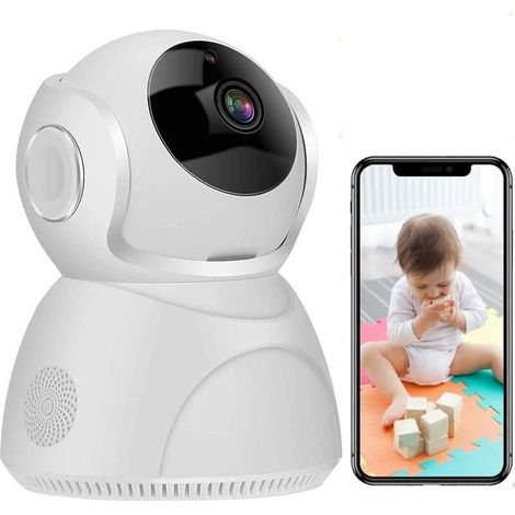 Camera De Surveillance - 3 Mpx - Vision Panoramique 360° - Interphonie Bidirectionnelle - Installation Murale Ou Sur Support - 1 Pièce (1/5)