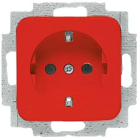 Busch-Jaeger Base de enchufe SCHUKO® rojo - Reflex SI (20 EUC-217-101), 2CKA002011A6253