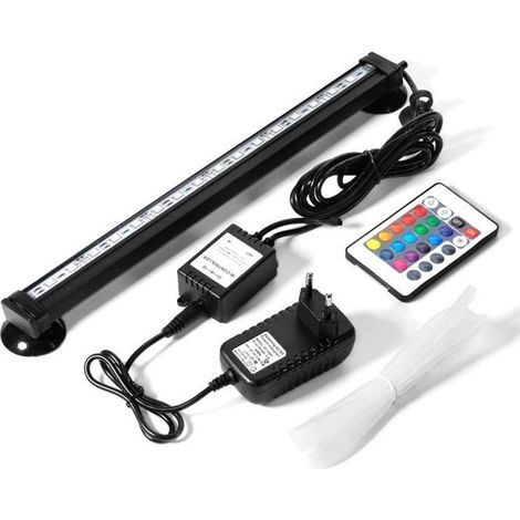 XCSOURCE Lumière LED Multi-Colore RGB LED Lampe Aquarium Sous-Marine Submersible LED Etanche d\'Aquarium avec Télécommande 32cm OS717 (1/4)