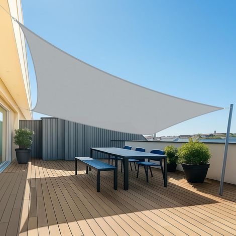UMI Voile d'ombrage Imperméable Carré 3x3m Toile Ombrage PES avec 95% Protection UV pour Jardin Terrasse Balcon Patio Extérieur - Anthracite (1/5)