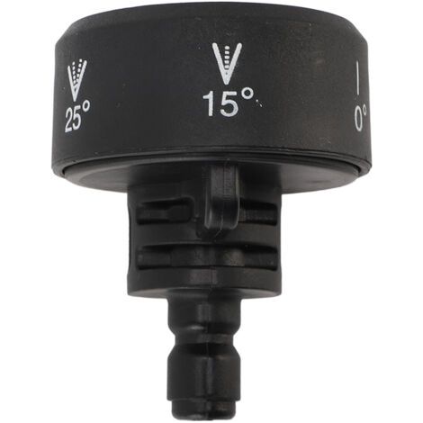 Buse de nettoyeur haute pression 6 modes réglables, buse de remplacement avec connecteur rapide 1/4 pouce, noir
