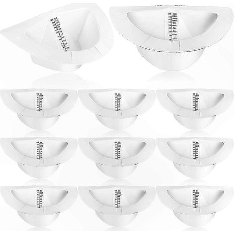 Packung mit 10 Urinauffangbehältern für Toiletten, praktisch und hygienisch, kompatibel mit den meisten Toiletten, strapazierfähiges Material, einfach zu verwenden. (1/5)