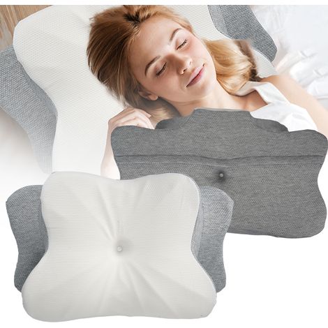 Nackenkissen Kopfkissen - Memory Foam Kissen - Stabile Nackenstütze Schlafkissen Pillows for Sleeping - Ergonomisch Seitenschläferkissen - Nackenstützkissen für Seiten, Rücken & Bauchschläfer