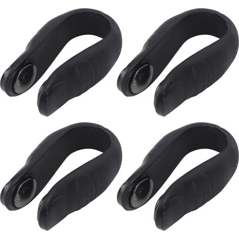 Lot de 4 pinces magnétiques d'acupression pour les points de pression des mains, réduction du stress, soulagement des maux de tête et des migraines, noires (1/5)