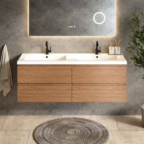 Badezimmermöbel Arato - 140cm - 2 Warm Eiche- Warm Eiche - (1/5)
